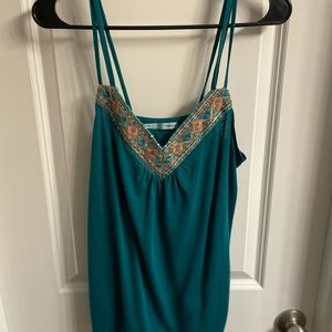Maurices tank with beaded neckline
